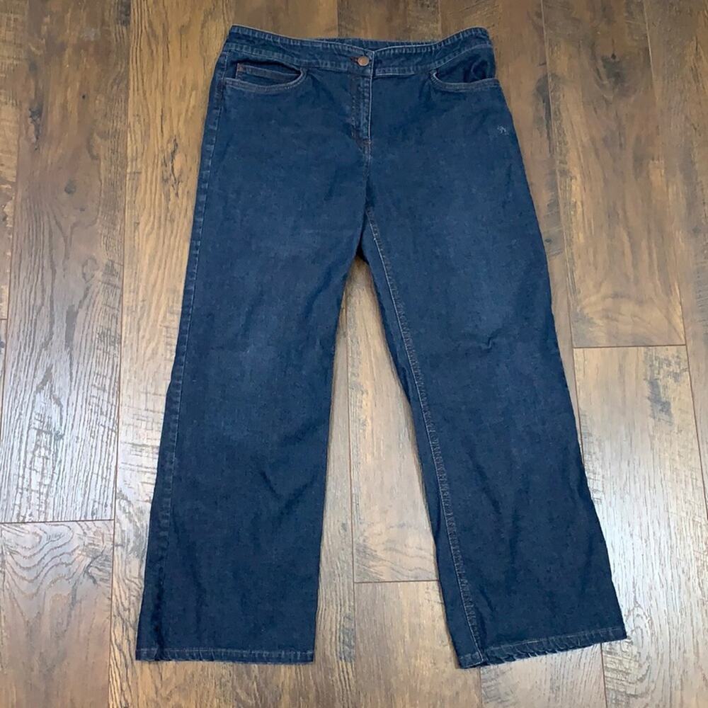 Eileen Fisher Cropped Dark Denim Jeans